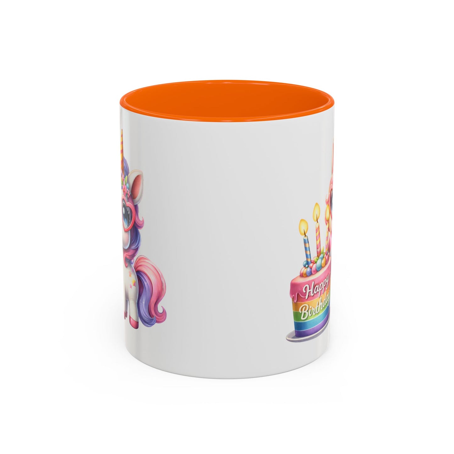 Birthday Mug - Unicorn Candles