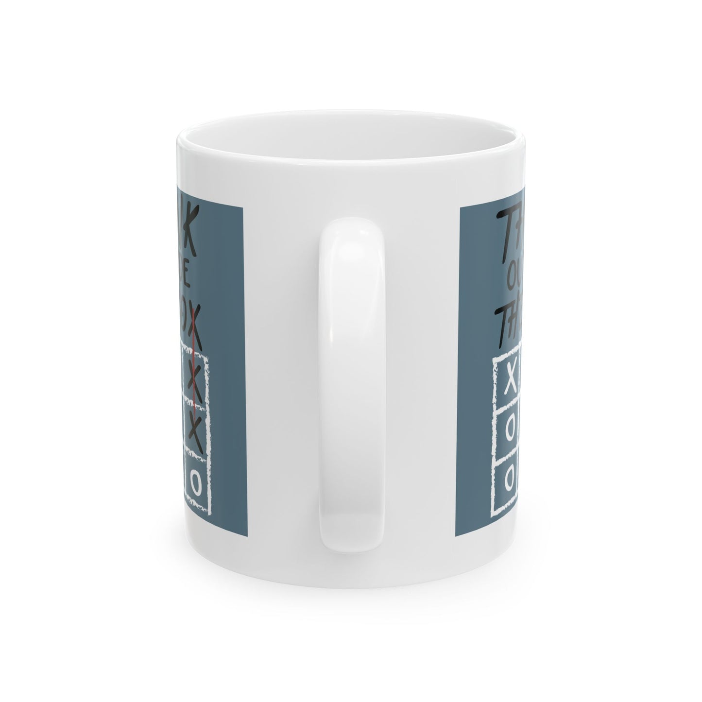 Motivation Mug - Think Outside The Box Naughts & Crosses