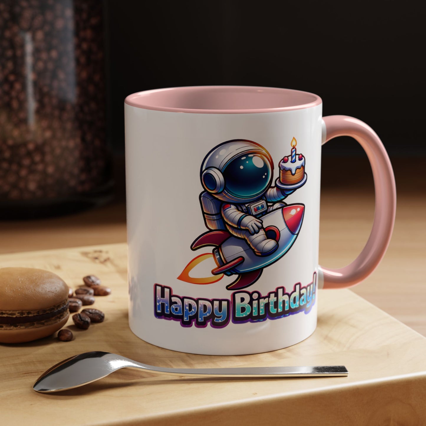 Birthday Mug - Astronaut Rocket