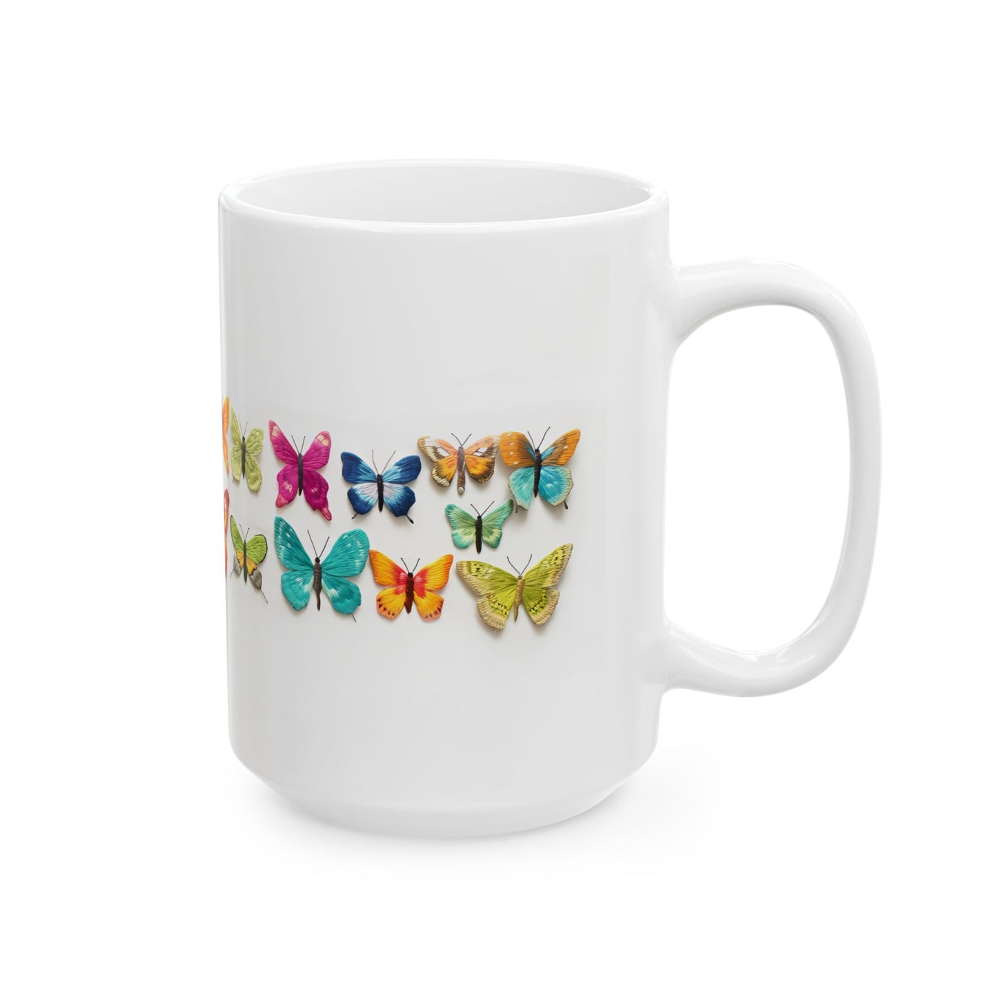 Artistic Mug - Felted Butterflies