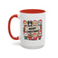 Christmas Mug - Merry Christmas Black Text Cute Animals