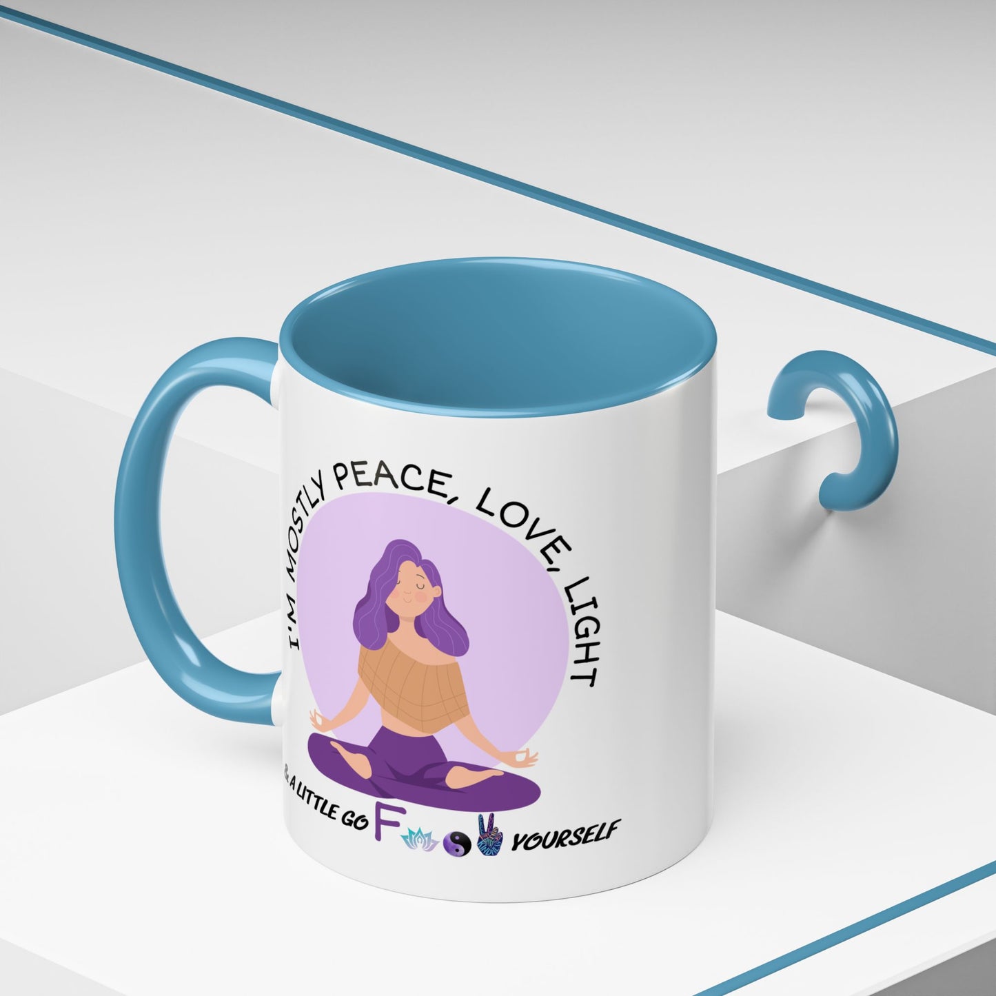 Adult Mug - I'm Mostly Peace, Love, Light