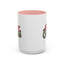 Christmas Mug - Merry Christmas Red & Green Text Mistletoe