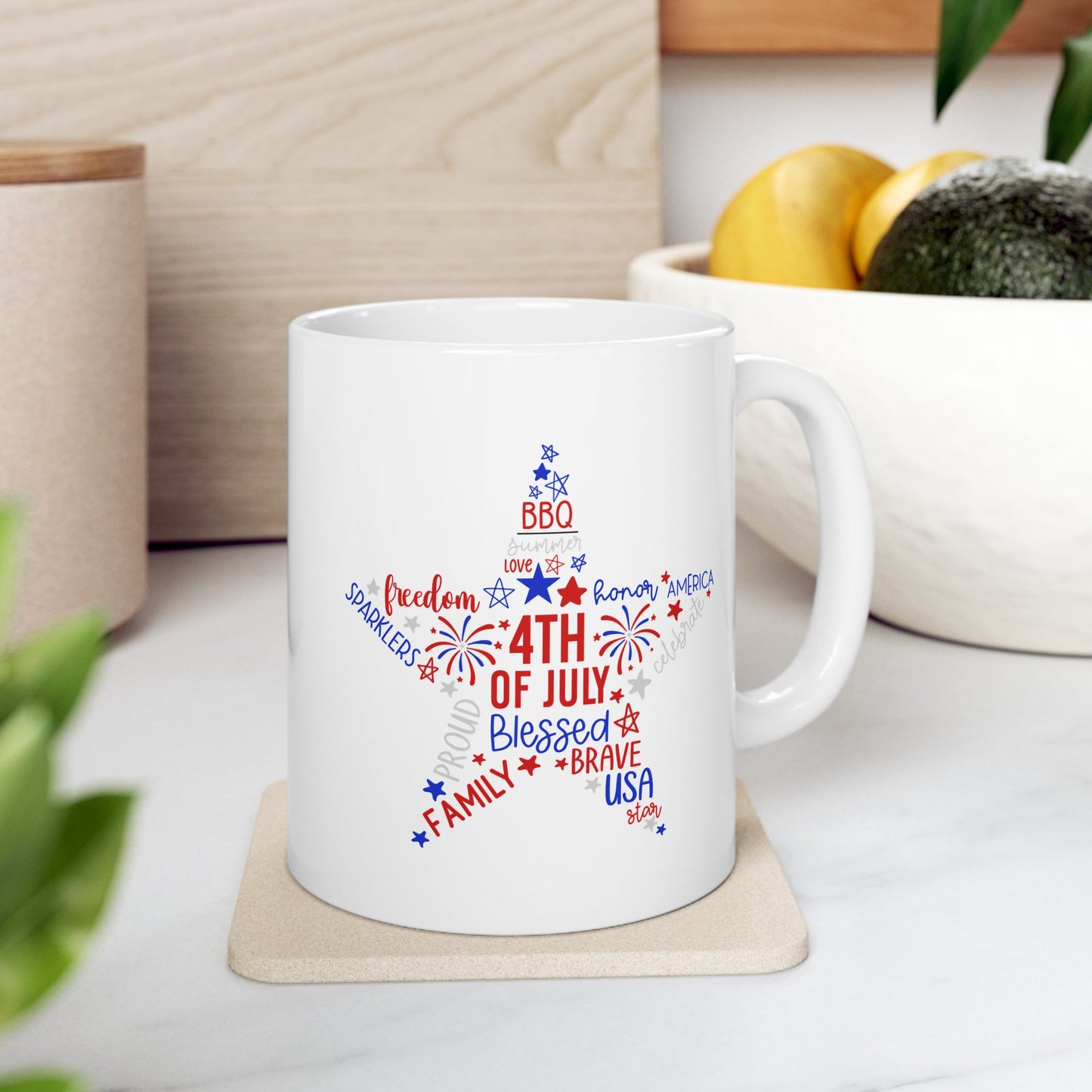 4th of July Mug - 4th of July Star Quotes