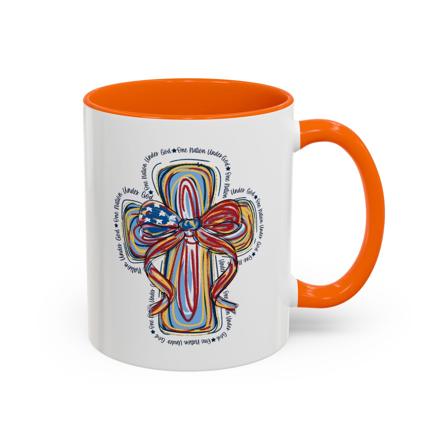 4th of July Mug - Christian Cross Bow
