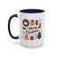 Christmas Mug - Merry Christmas Green Text Presents Tree Candy Cane