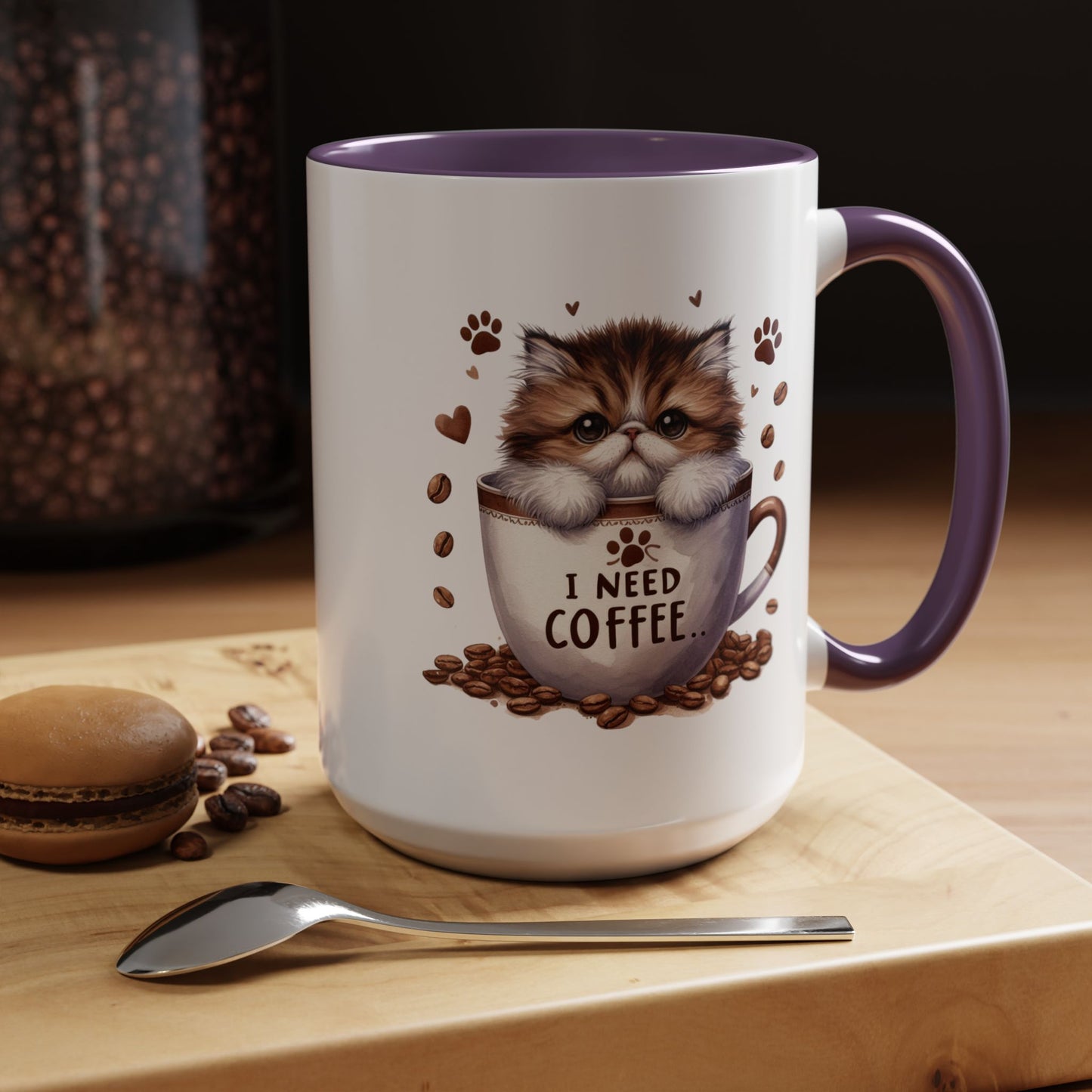 Animal Mug - I Need Coffee Kitten