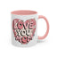 Mother's Day Mug - Love You Mom Retro Heart