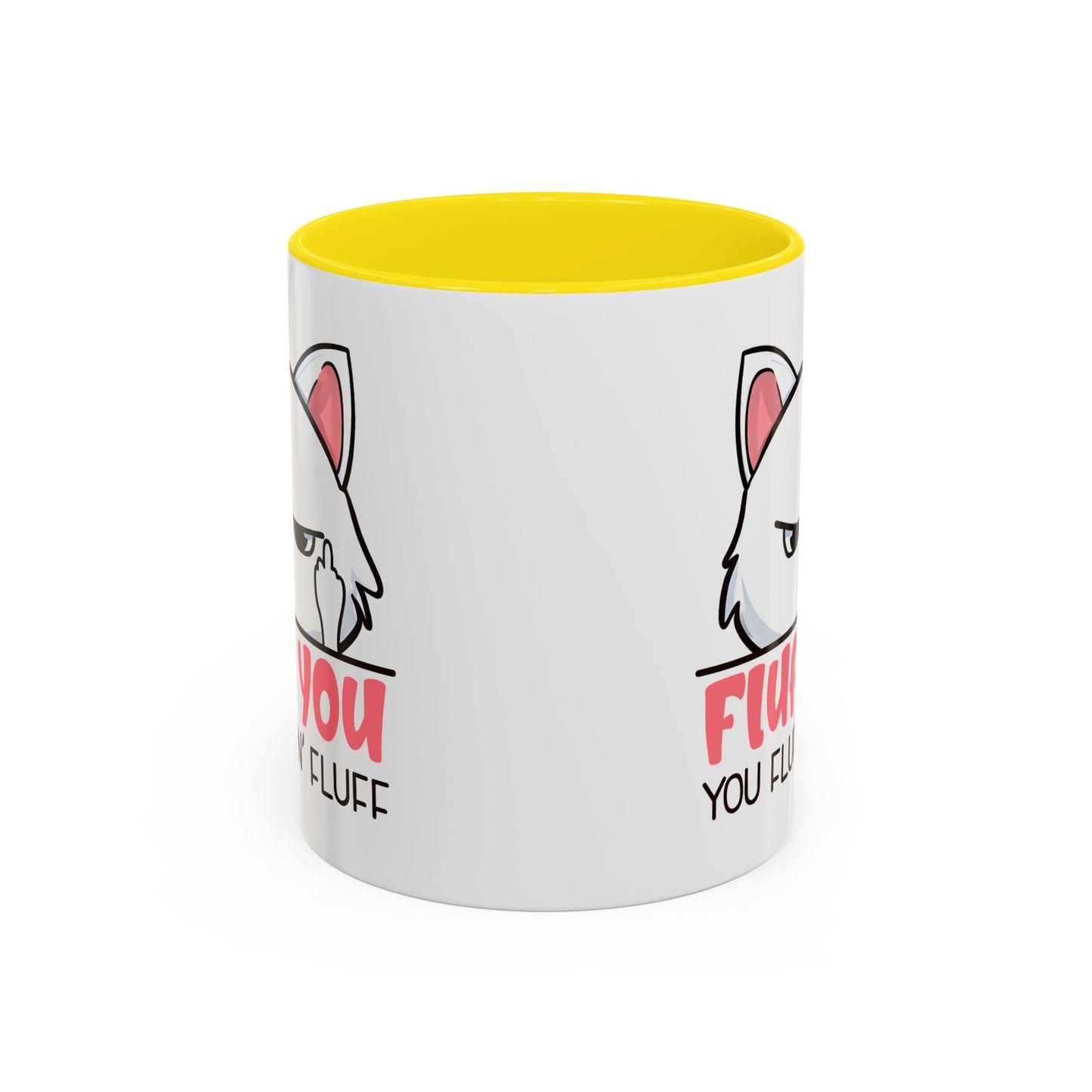 Adult Mug - Fluff You White Cat