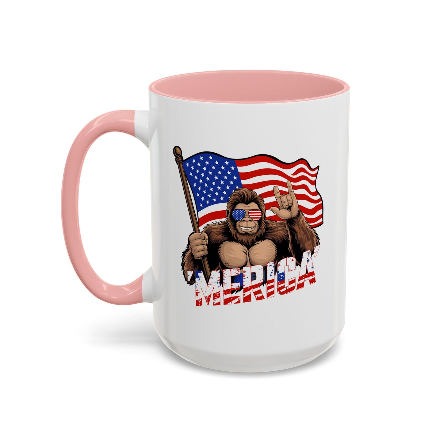 4th of July Mug - Bigfoot USA Flag