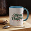 Christmas Mug - Merry Christmas Green Text Ornaments Candy Canes