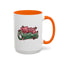 Christmas Mug - Merry Christmas Red & Green Text Mistletoe