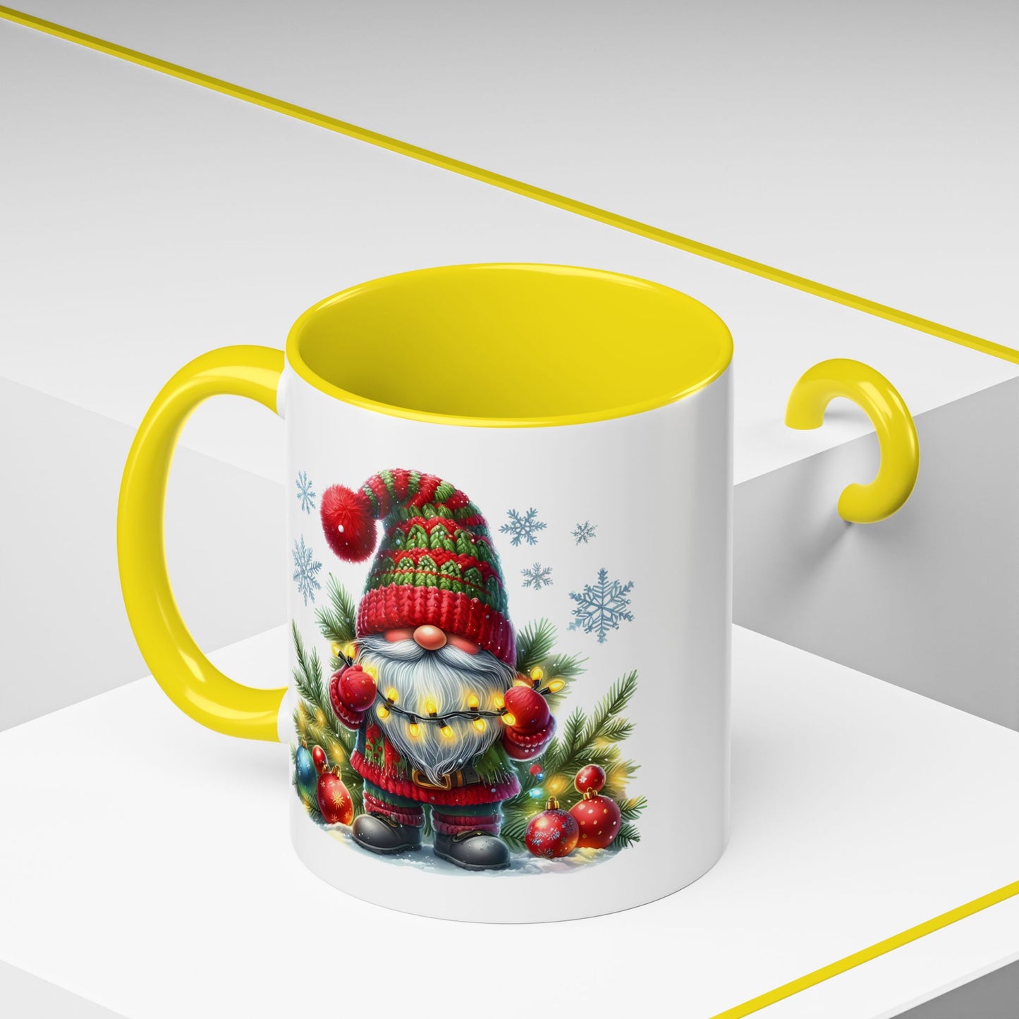 Christmas Mug - Gnome with Christmas Lights