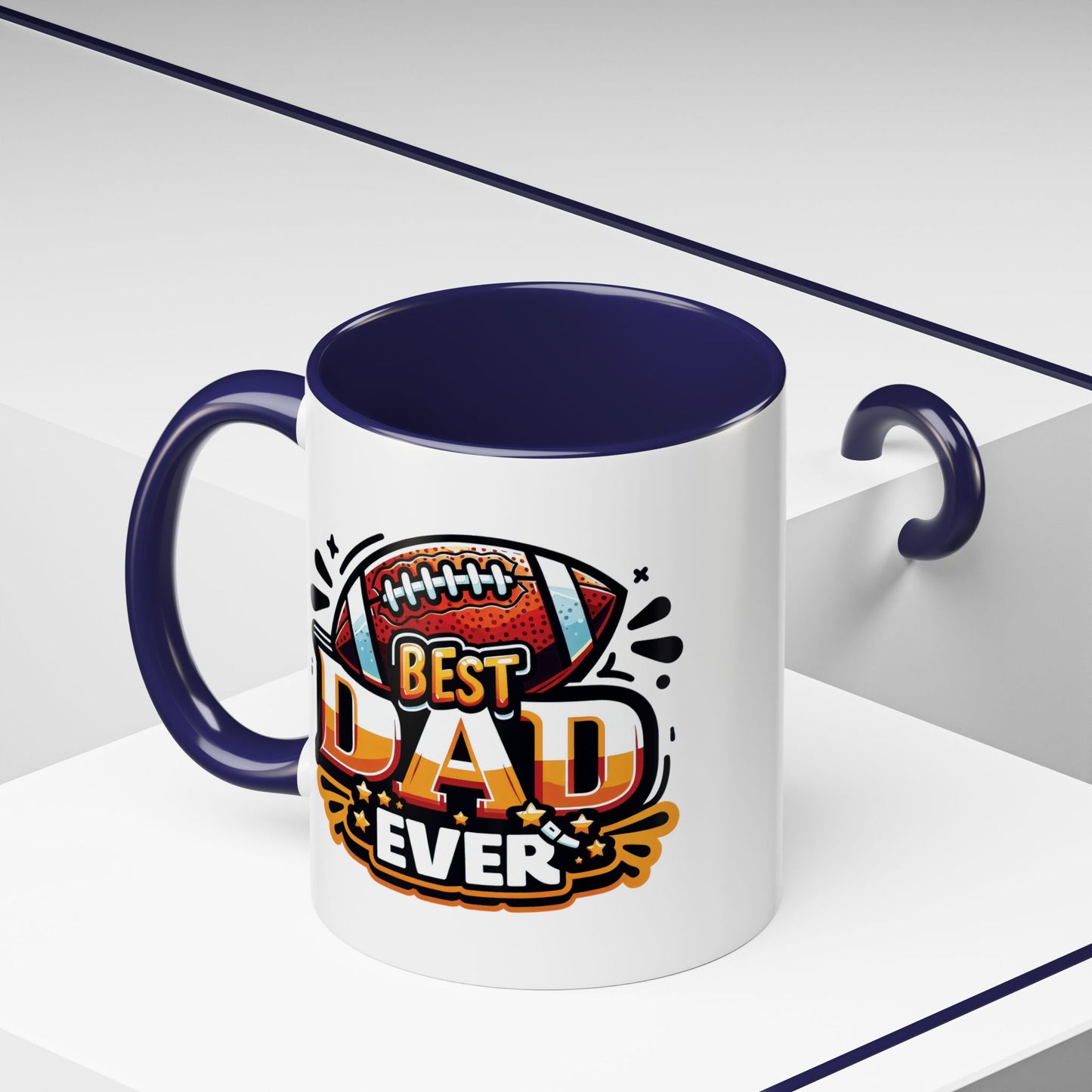 Father's Day Mug - Best Dad Ever Football