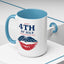 4th of July Mug - Happy 4th of July Flag Lips