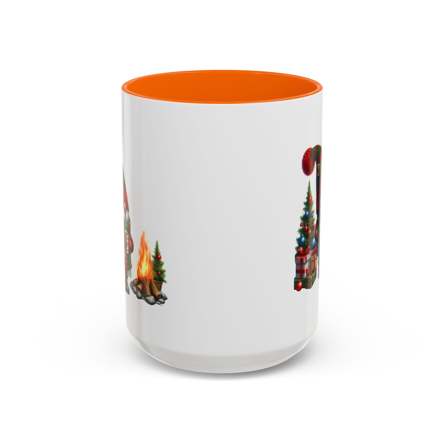 Christmas Mug - Gnome Presents and Fire