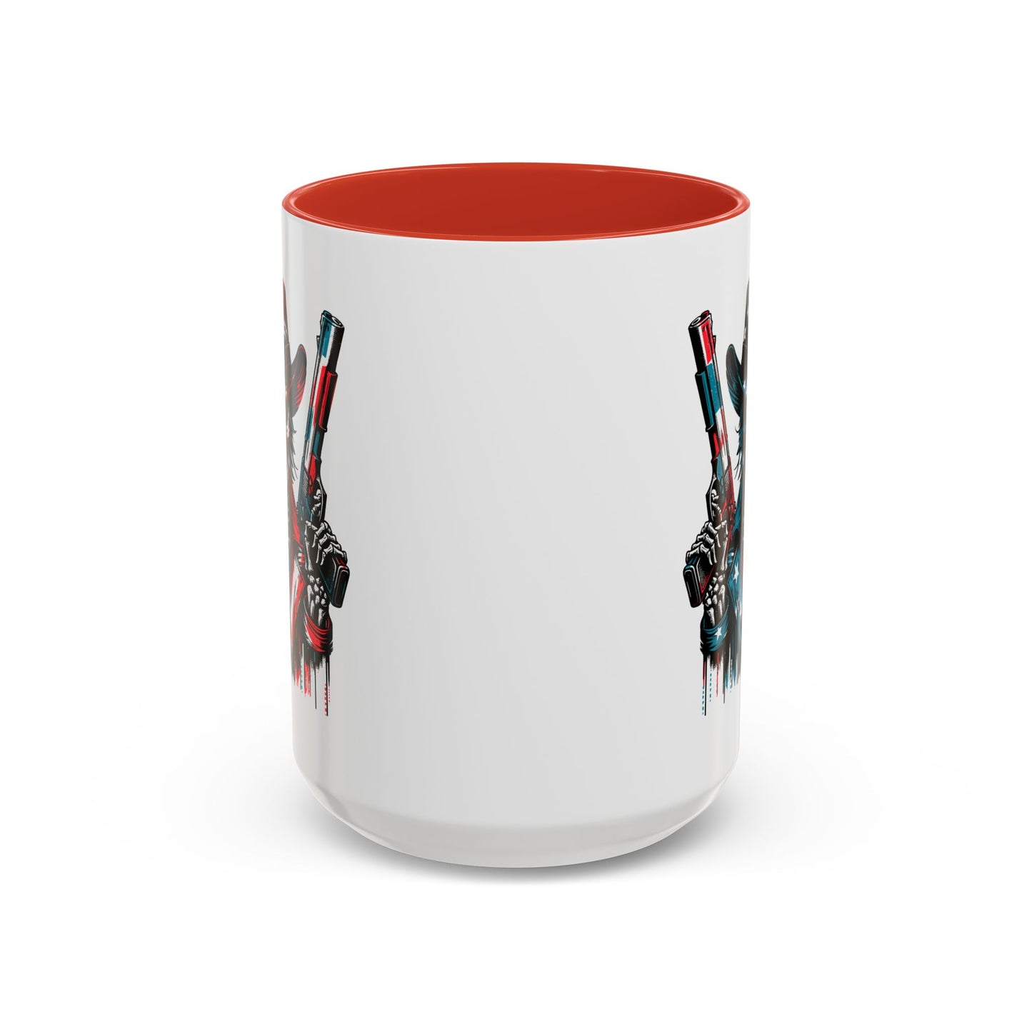4th of July Mug - Skeleton with American Flag