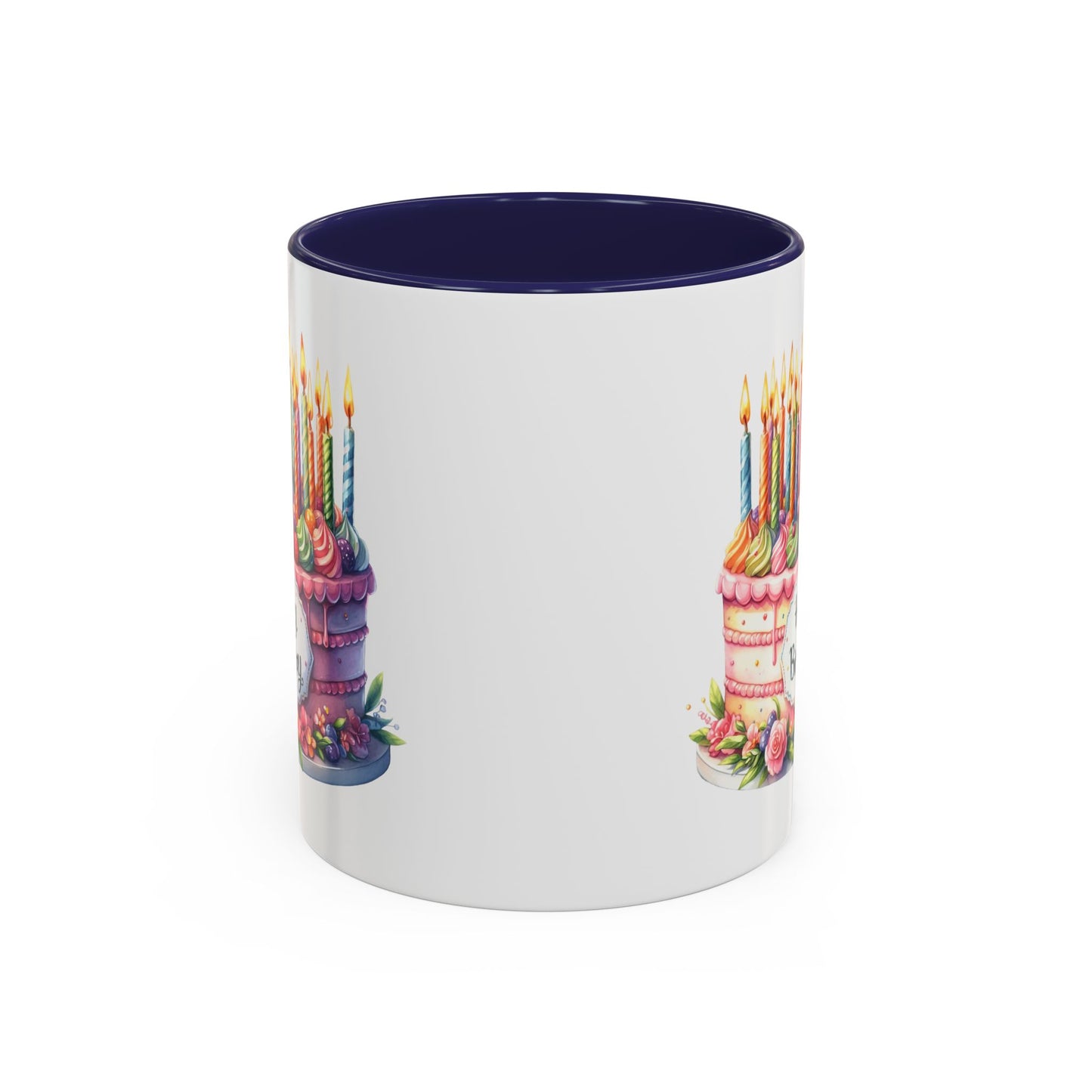 Birthday Mug - Happy Birthday Large Cake With...