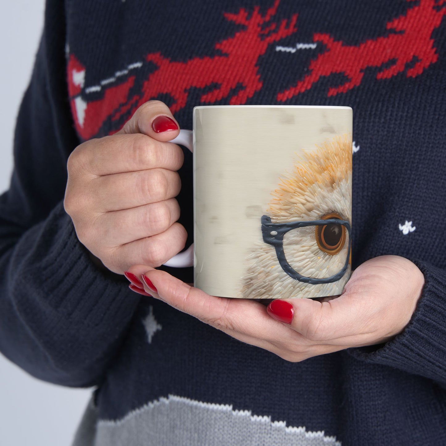 Artistic Mug - Felted Owl
