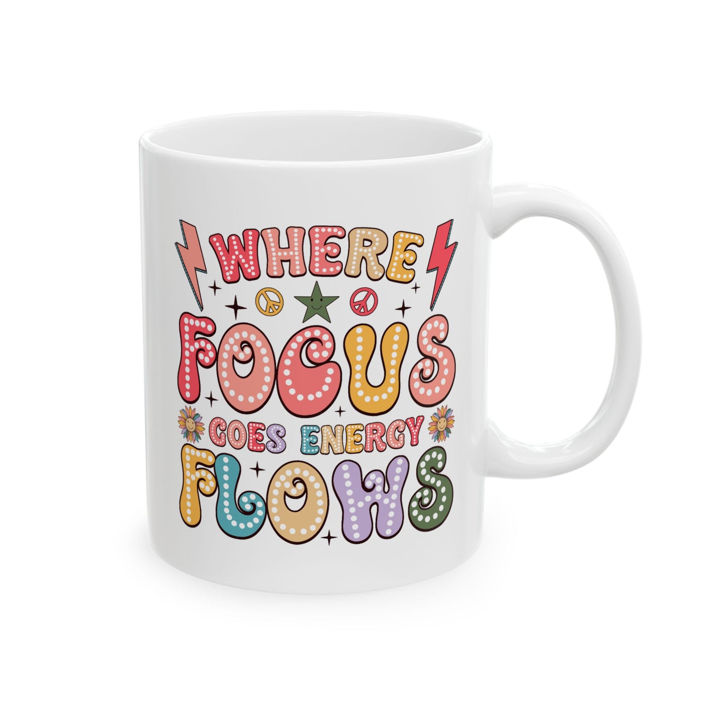 Wellness Mug - Where Focus Goes Energy Flows