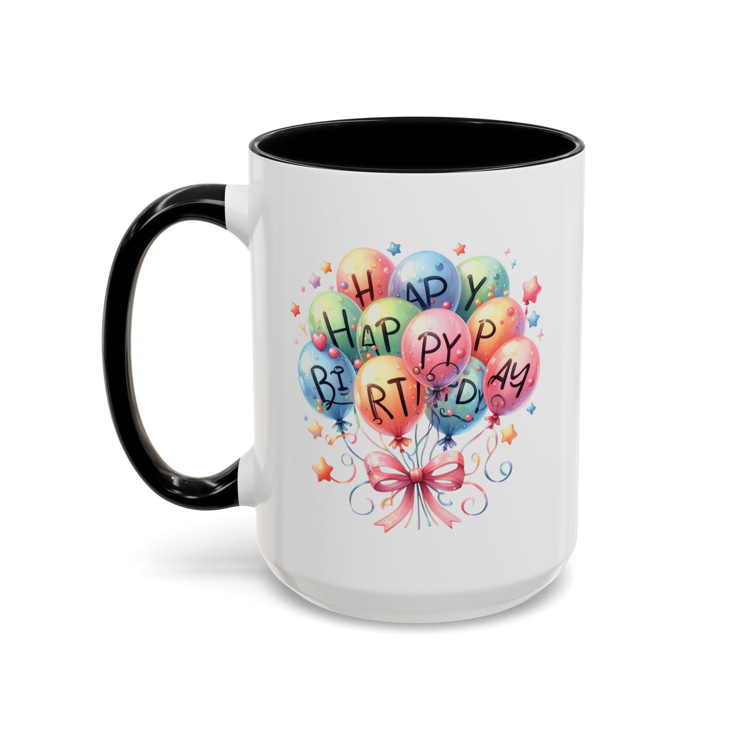 Birthday Mug - Happy Birthday Balloons