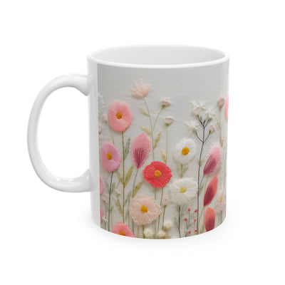 Artistic Mug - Felted Flowers 5