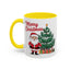 Christmas Mug - Merry Christmas Red Text Santa Tree Presents