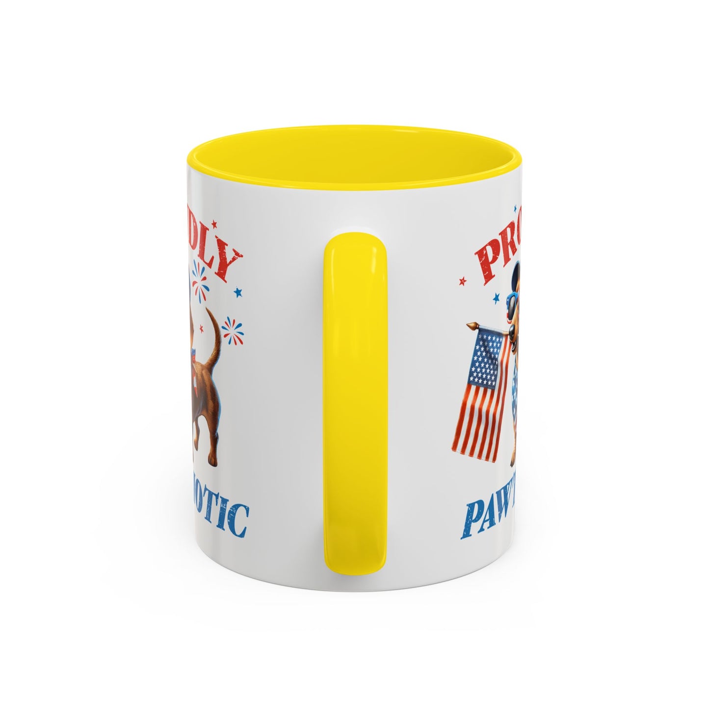 4th of July Mug - Proudly Pawtriotic Dog
