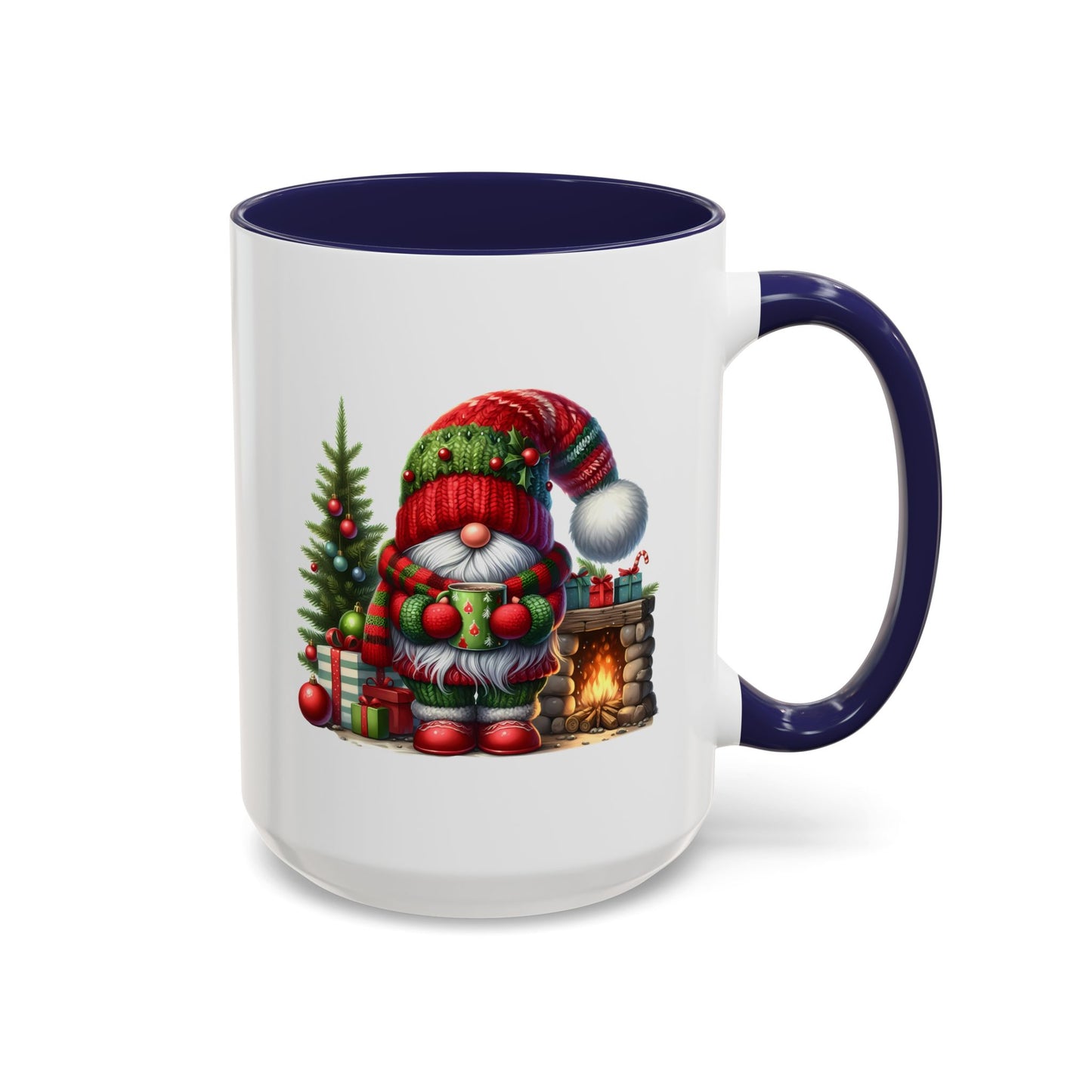 Christmas Mug - Gnome Fireplace