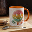 Motivation Mug - Retro Smiley Face Be Kind