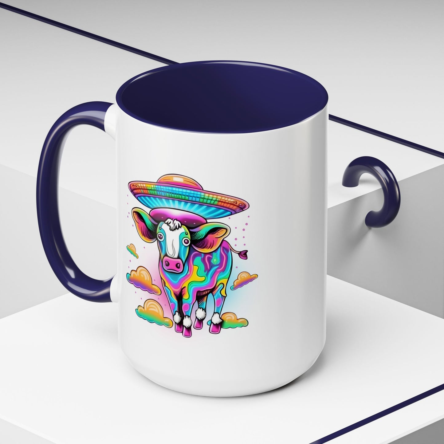 Alien Mug - Multicoloured Cow