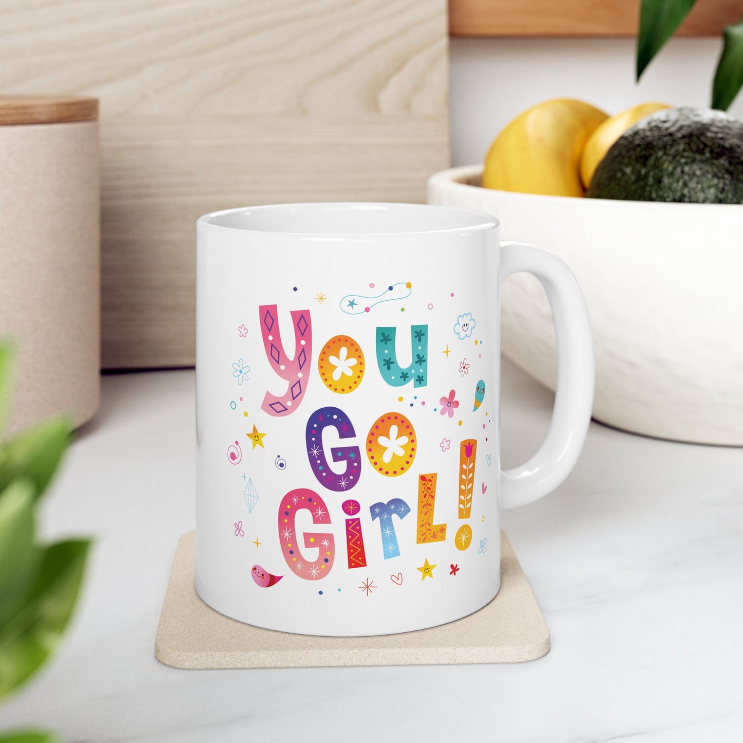 Motivation Mug - You Go Girl Pastel