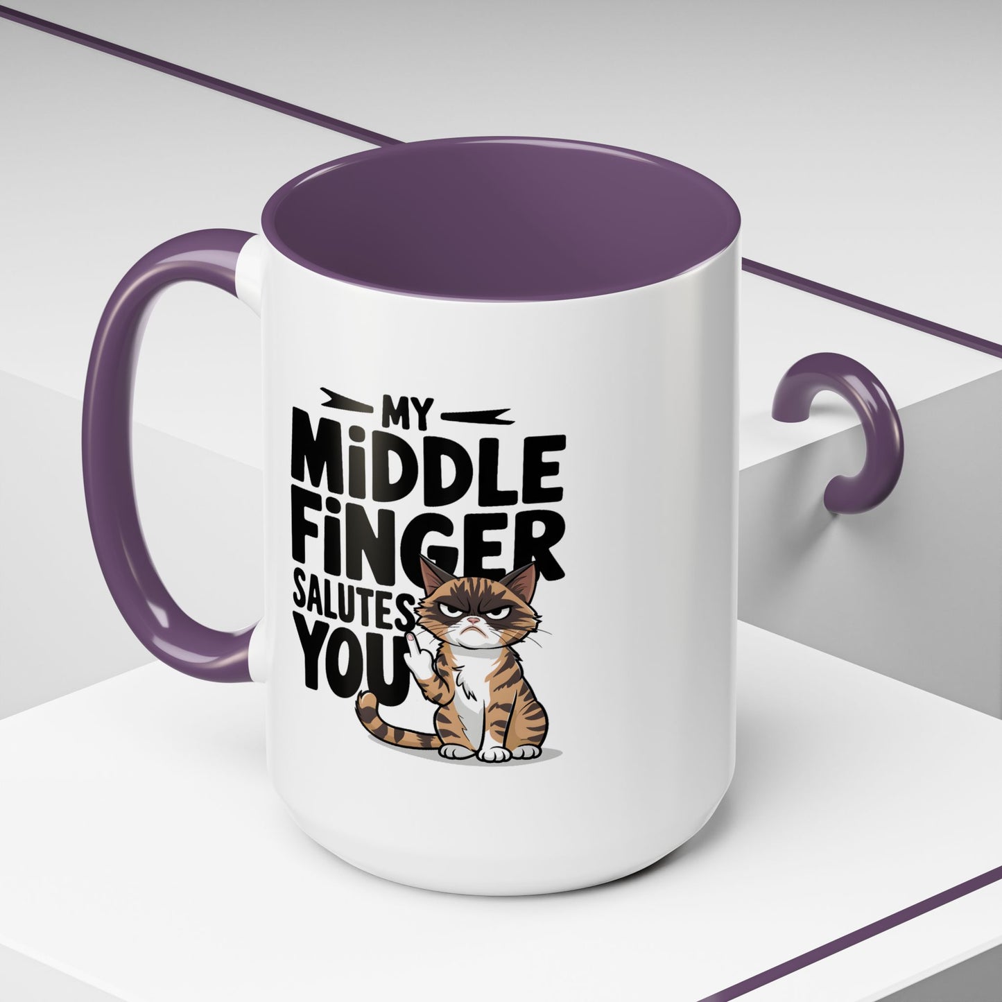 Humor Mug - My Middle Finger Salutes You