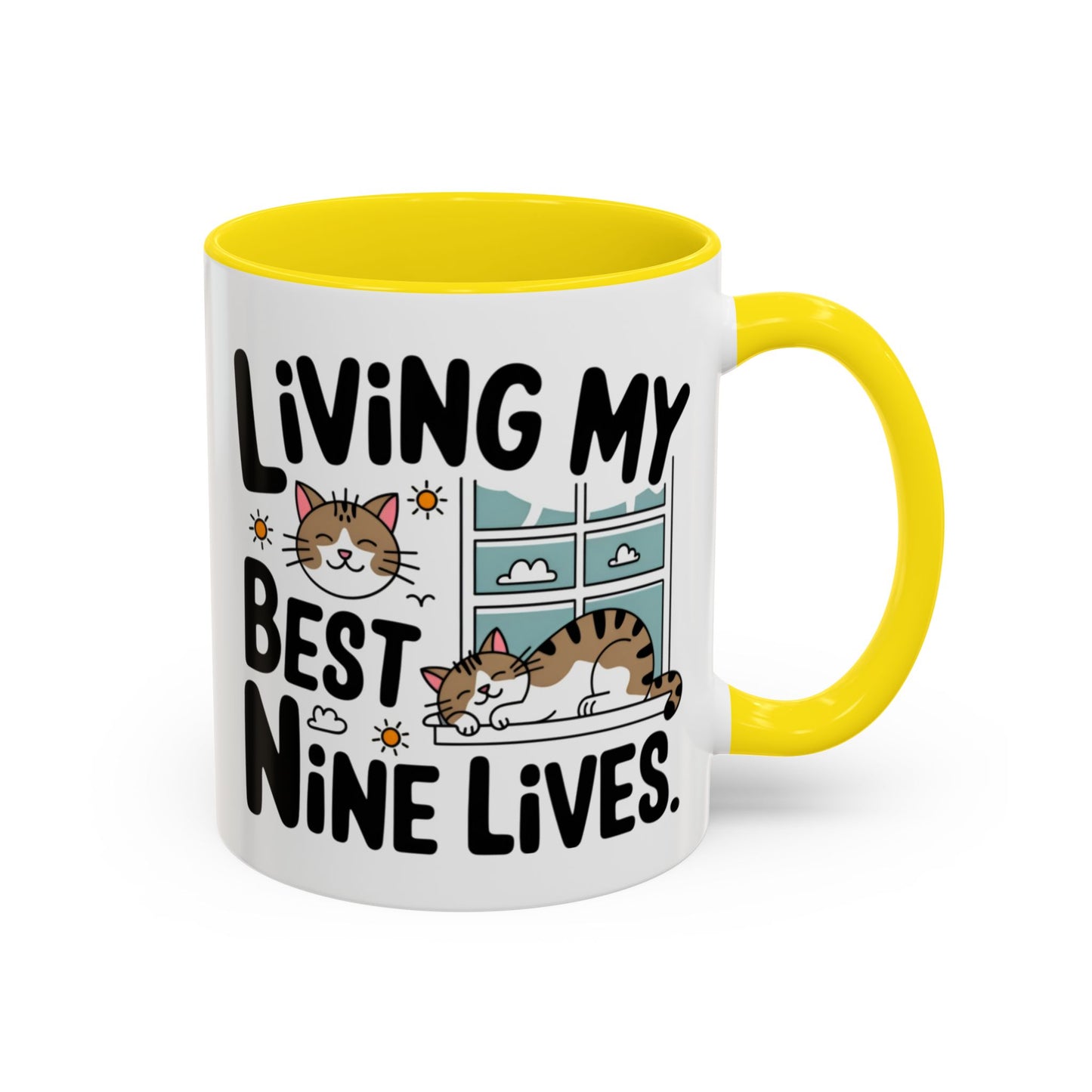 Animal Mug - Living My Best Nine Lives