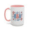 4th of July Mug - USA Preppy Floral