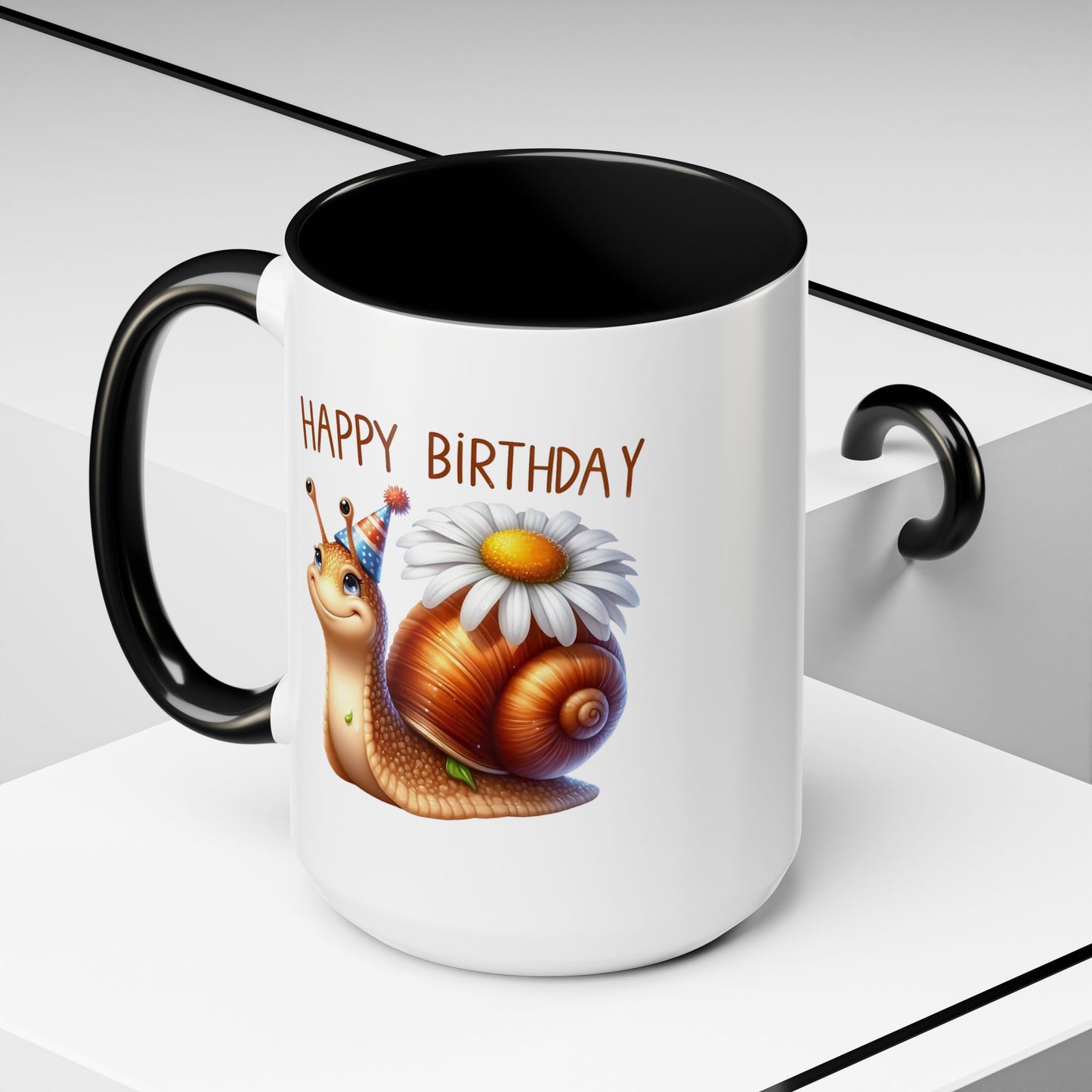 Birthday Mug - Snail Flower