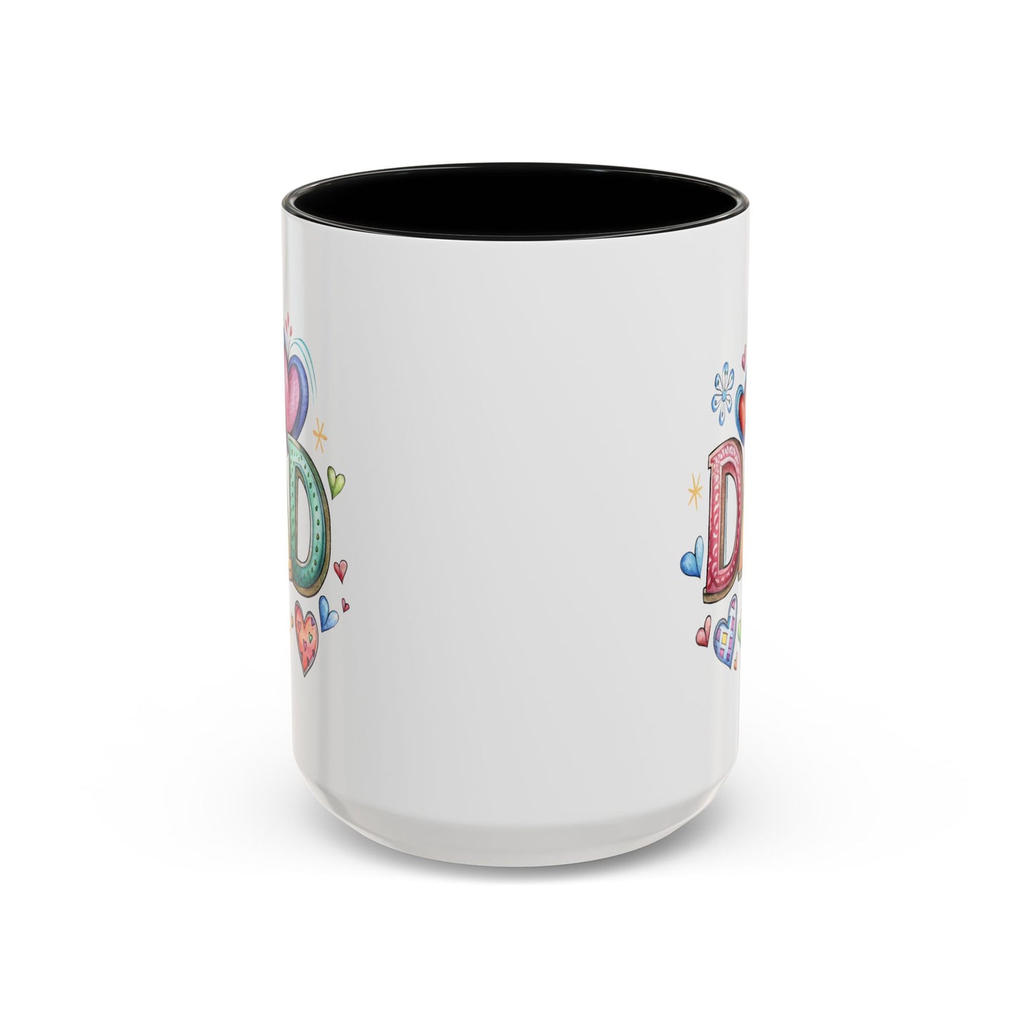 Father's Day Mug - Dad Hearts