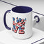 4th of July Mug - Animal Love USA Flag