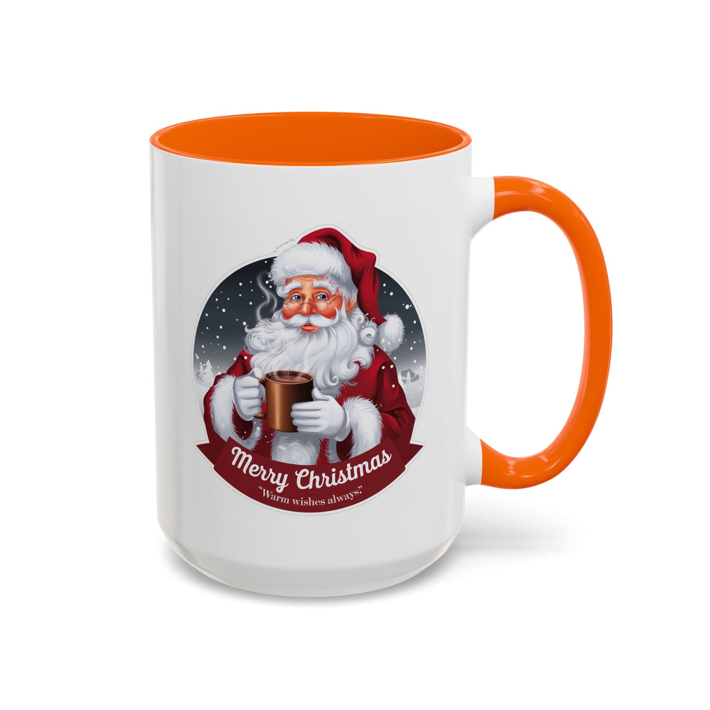 Christmas Mug - Merry Christmas Warm Wishes Always Santa
