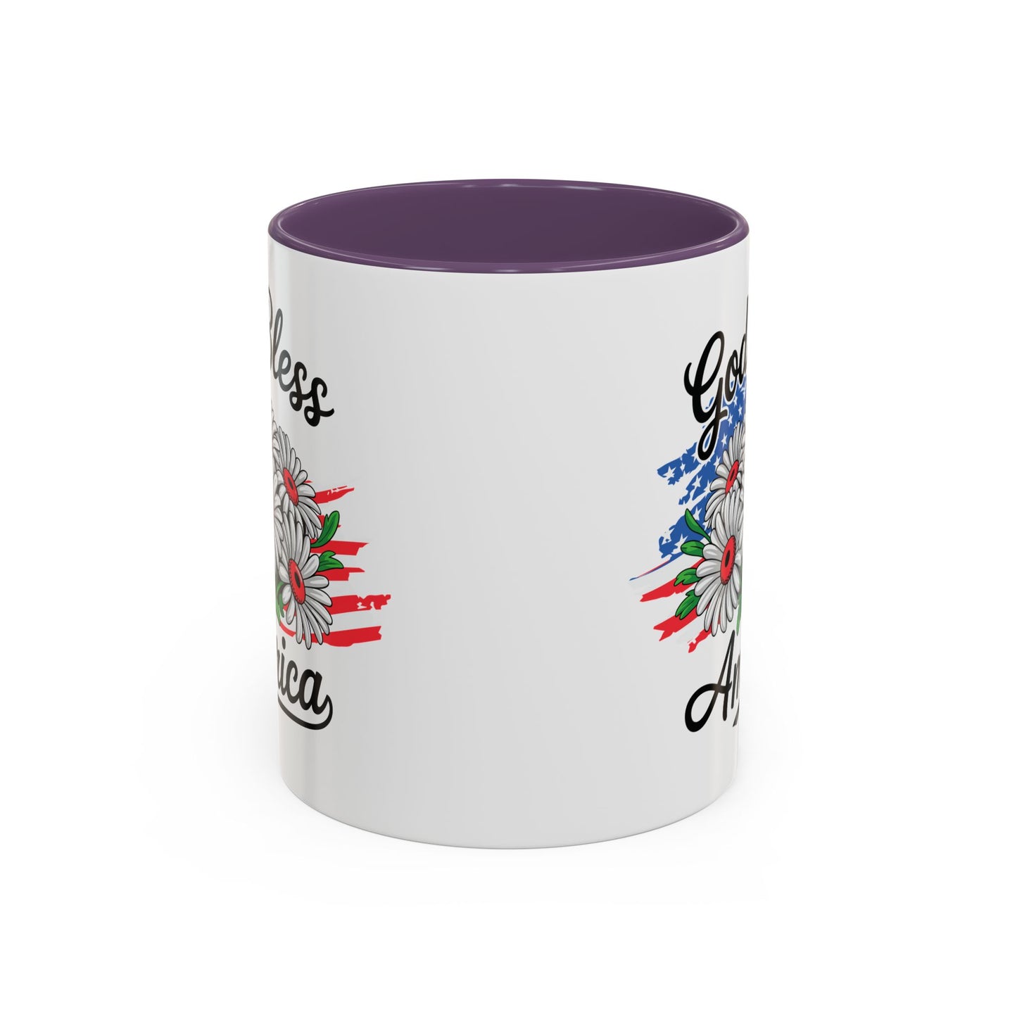 4th of July Mug - God Bless America Daisies