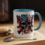 4th of July Mug - Skull With American Flag