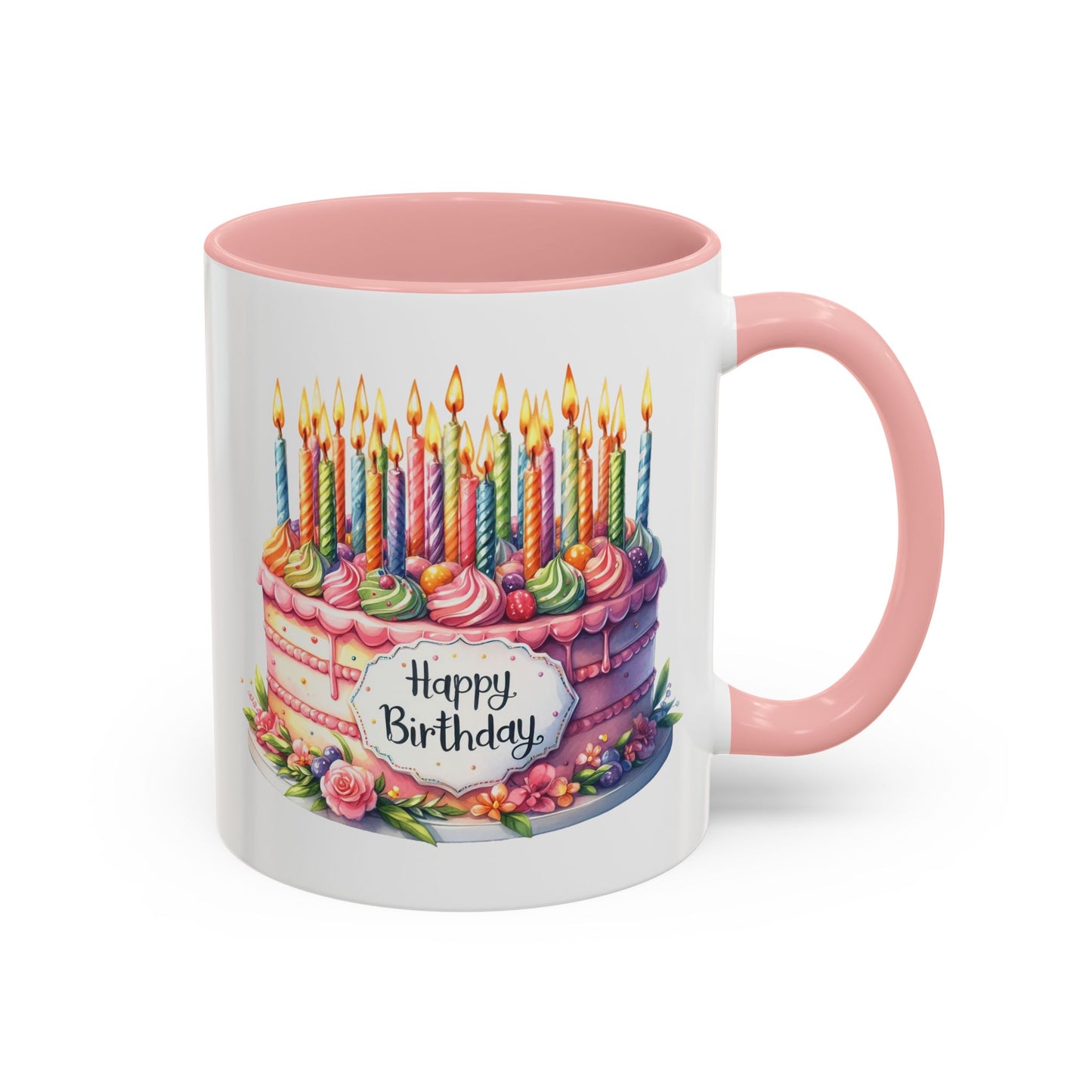 Birthday Mug - Happy Birthday Large Cake With...