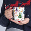 Christmas Mug - Trees Candy Stars Ornaments Pattern