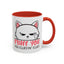 Adult Mug - Fluff You White Cat