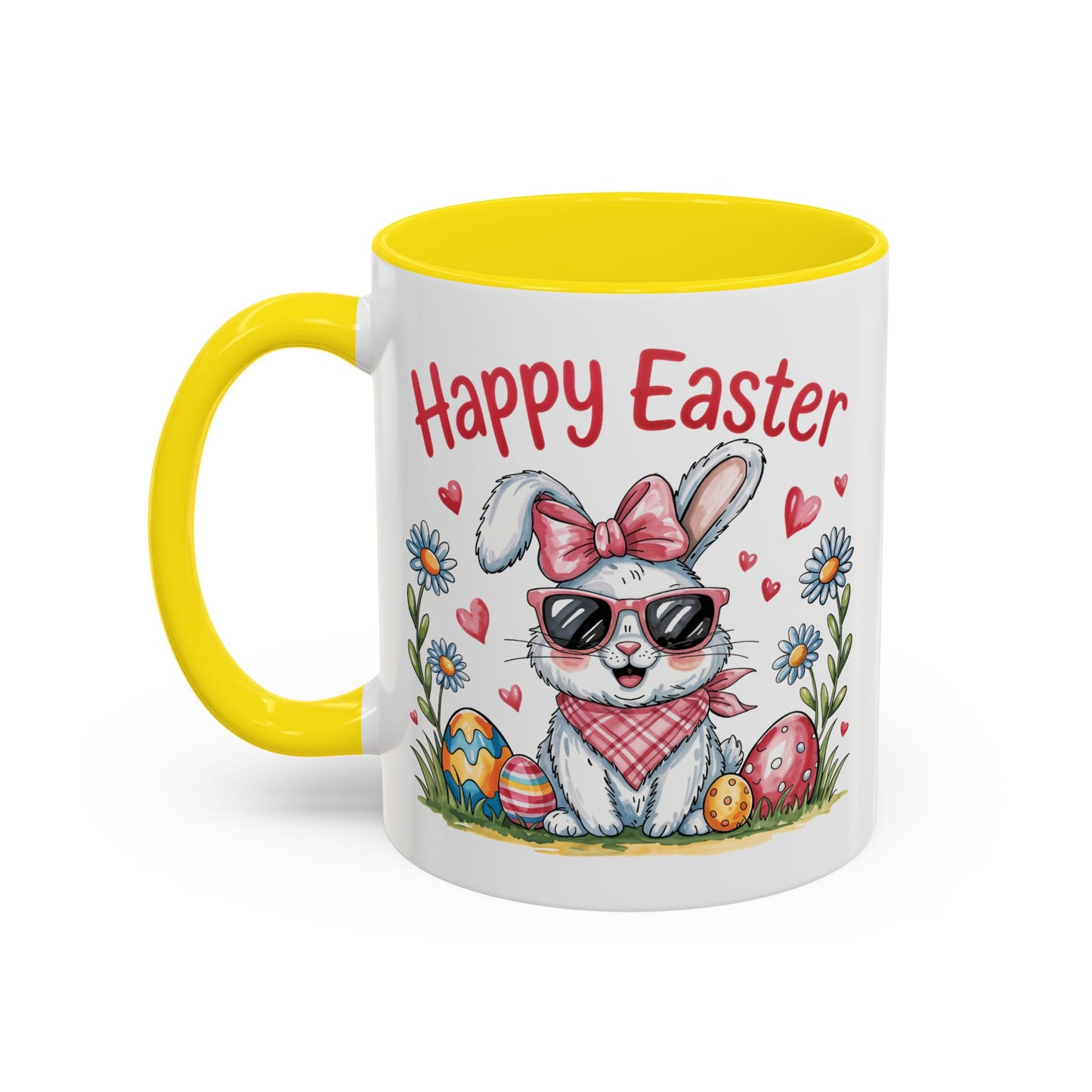 Easter Mug - Happy Easter Cool Bunny