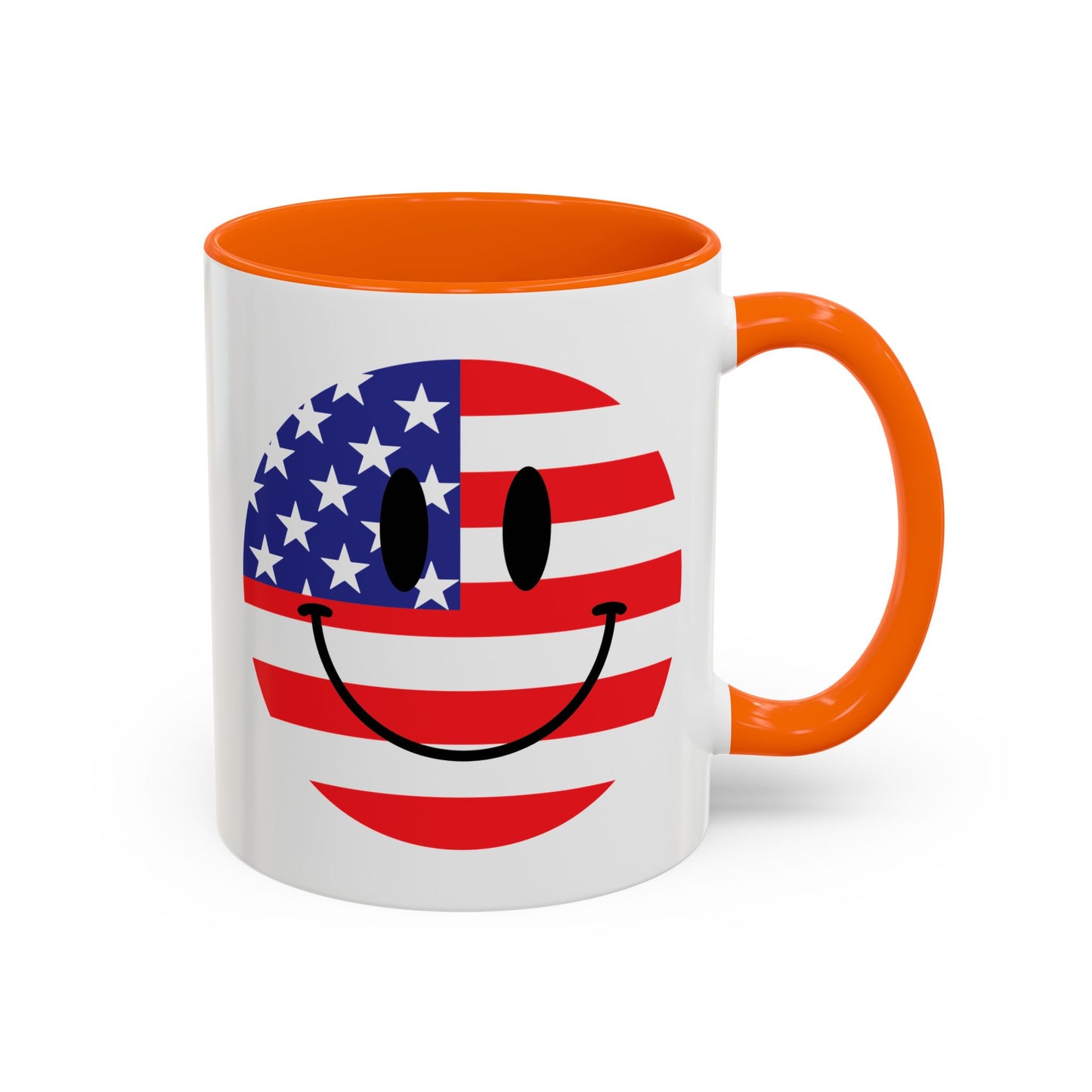 4th of July Mug - America Smiley Face