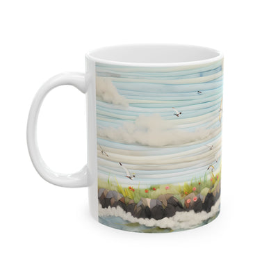 Artistic Mug - Felted Lighthouse