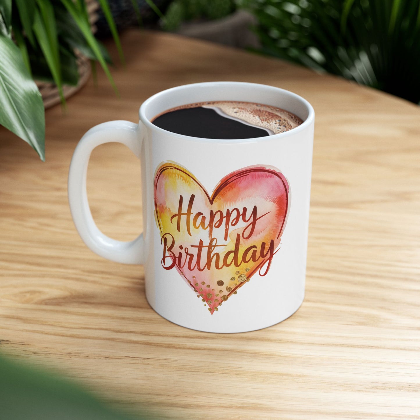 Birthday Mug - Happy Birthday With Heart