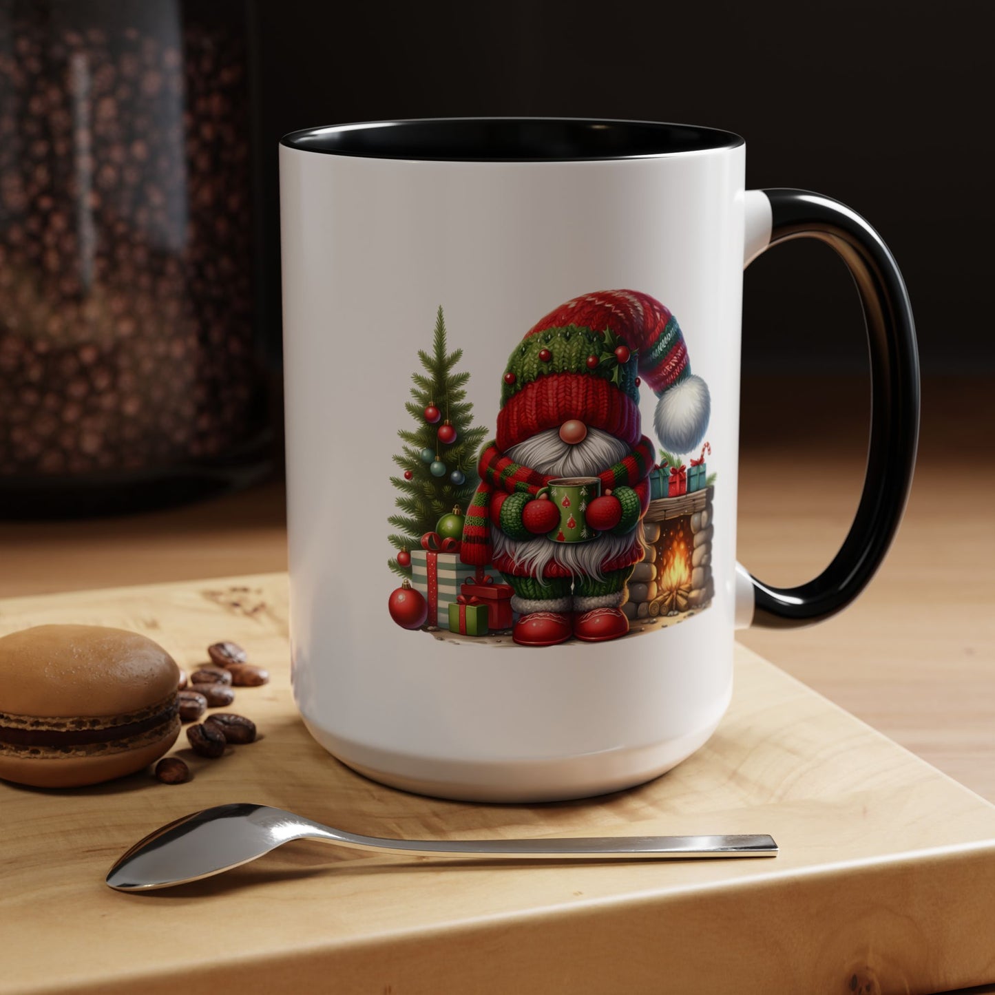 Christmas Mug - Gnome Fireplace