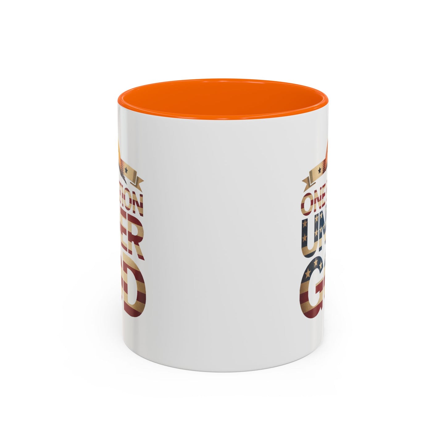 4th of July Mug - One Nation Under God Cross Flag